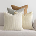 Rivestimenti per Cuscini in Velluto Morbido Grigio Marrone Set 4 Pezzi 40 ¡Á 40 cm