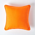 Federa Decorativa in Cotone Arancione con Cerniera Invisibile Misura 30 ¡Á 30 cm