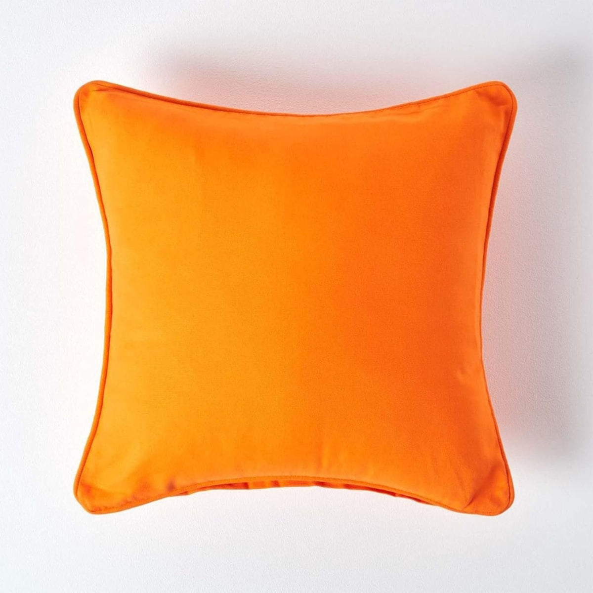 Federa Decorativa in Cotone Arancione con Cerniera Invisibile Misura 30 ¡Á 30 cm