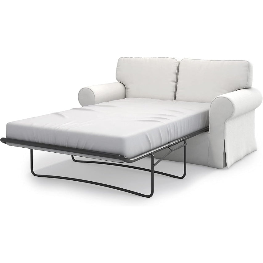 Rivestimento Sostitutivo in Cotone per Divano Letto Due Posti Compatibile con Modelli Ektorp Bianco 197 ¡Á 90 ¡Á 88 cm